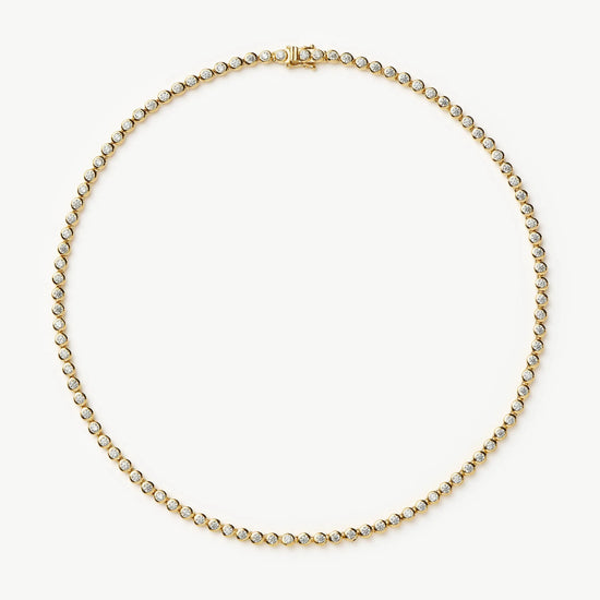 Tennis Round Necklace | 18ct Gold Plated/Cubic Zirconia Necklaces Missoma 