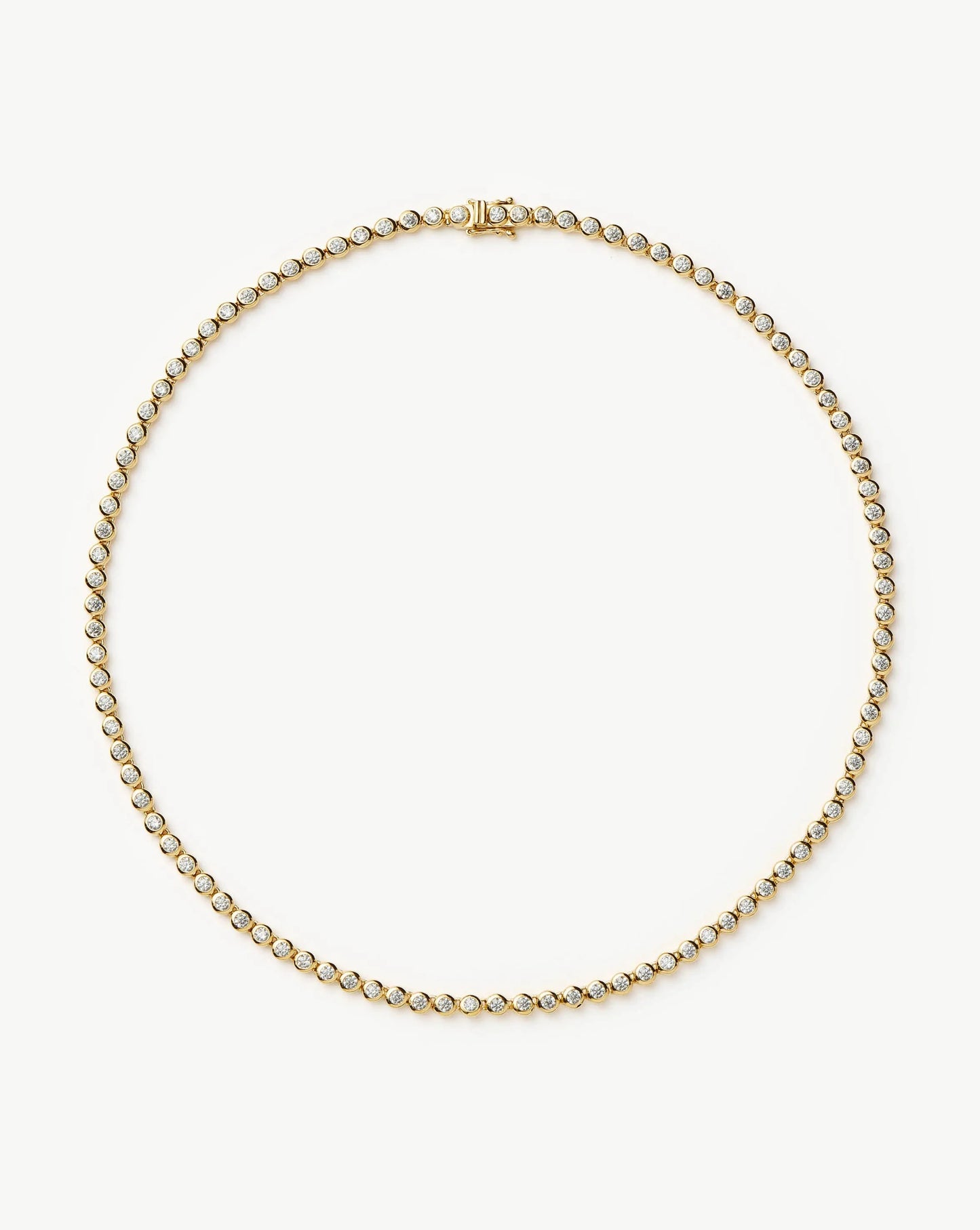 Tennis Round Necklace | 18ct Gold Plated/Cubic Zirconia Necklaces Missoma 