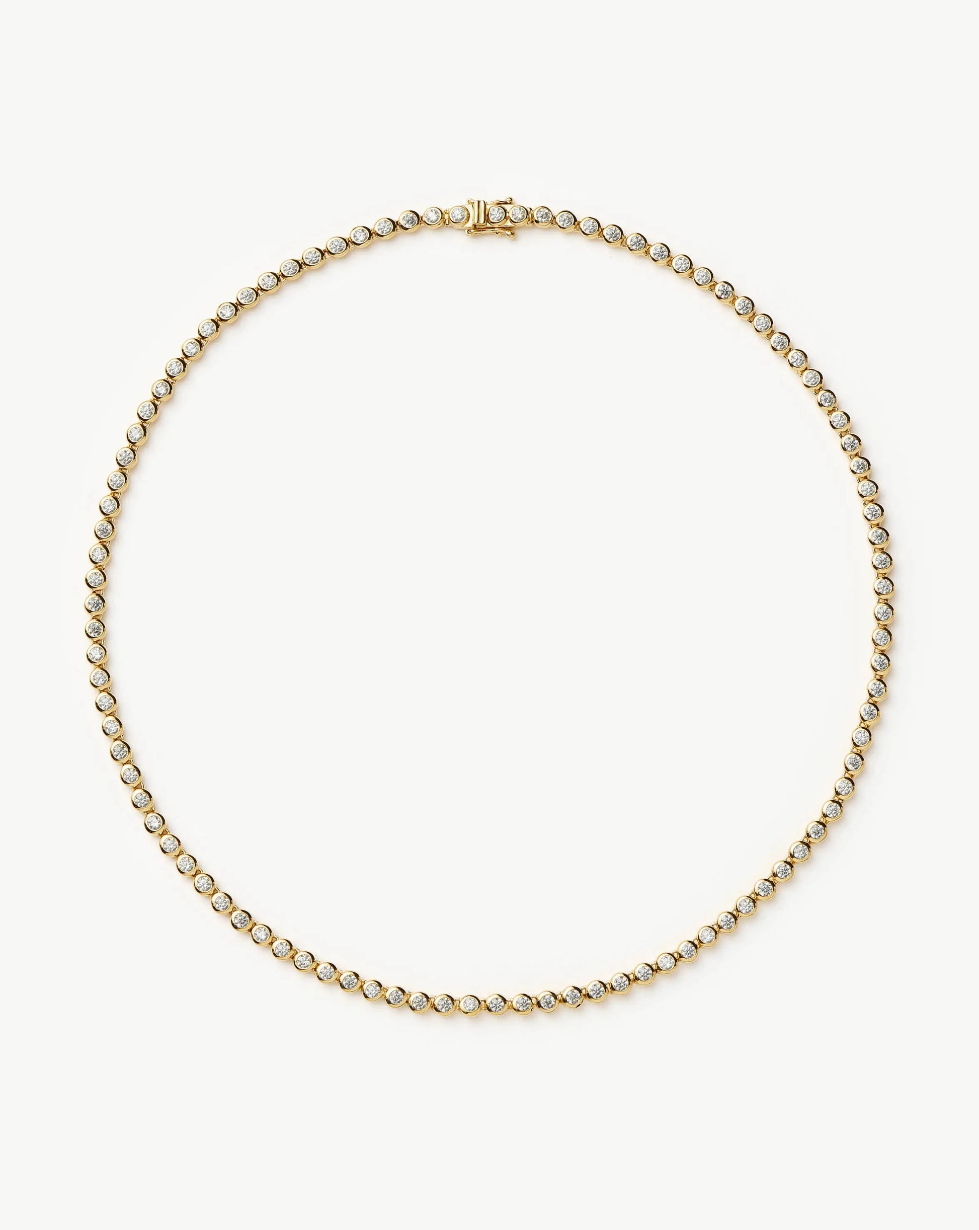 Tennis Round Necklace | 18ct Gold Plated/Cubic Zirconia Necklaces Missoma 