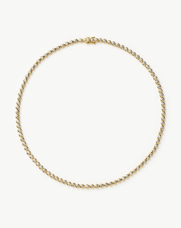 Tennis Round Necklace | 18ct Gold Plated/Cubic Zirconia Necklaces Missoma 