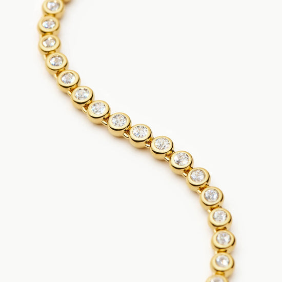 Tennis Round Necklace | 18ct Gold Plated/Cubic Zirconia Necklaces Missoma 