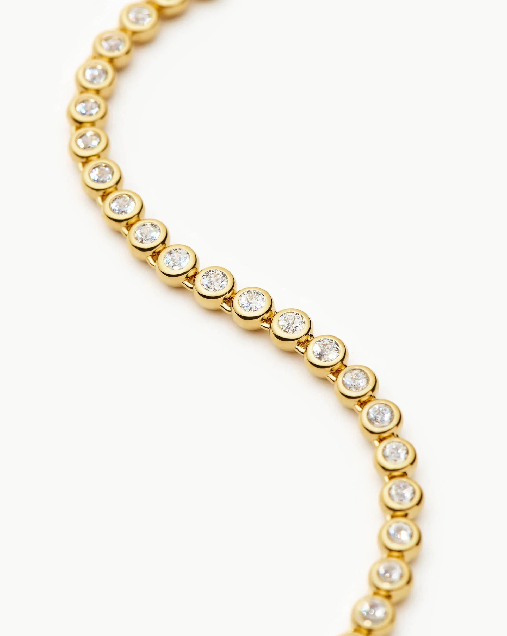 Tennis Round Necklace | 18ct Gold Plated/Cubic Zirconia Necklaces Missoma 