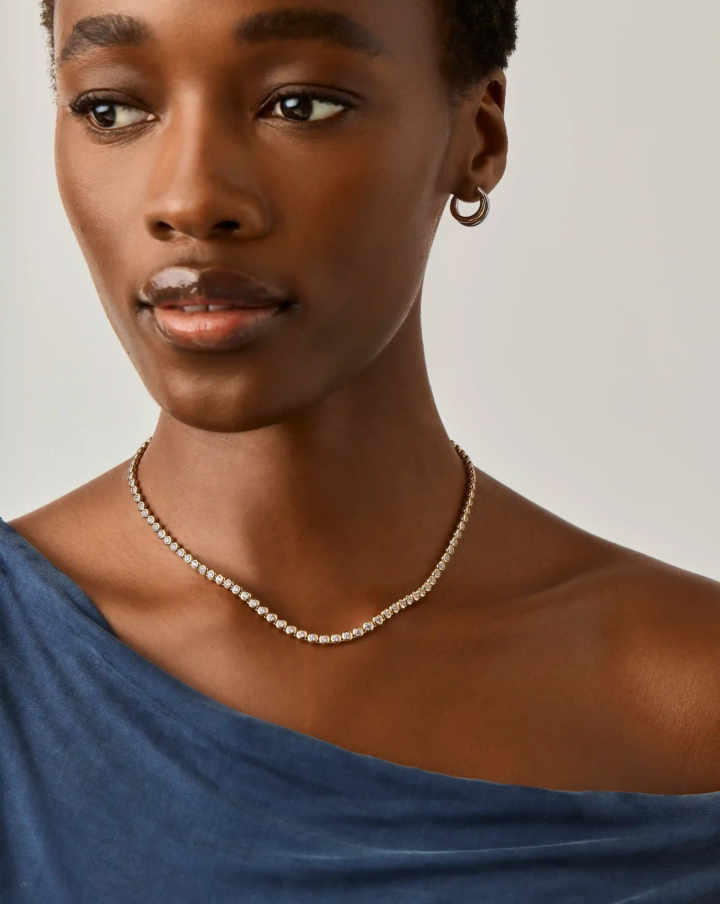 Tennis Round Necklace | 18ct Gold Plated/Cubic Zirconia Necklaces Missoma 