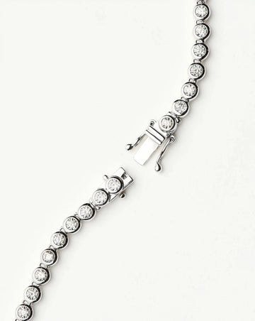 Tennis Round Necklace | Silver Plated/Cubic Zirconia Necklaces Missoma 