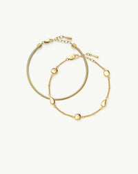 The Add Some Shine Bracelet Set | 18ct Gold Plated Bracelet Sets Missoma 