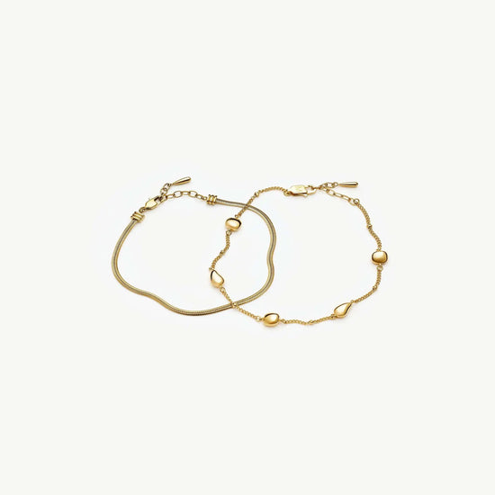 The Add Some Shine Bracelet Set | 18ct Gold Plated Bracelet Sets Missoma 