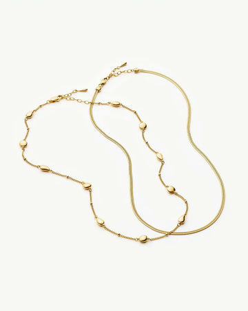 The Add Some Shine Necklace Set | 18ct Gold Plated Necklace Sets Missoma 