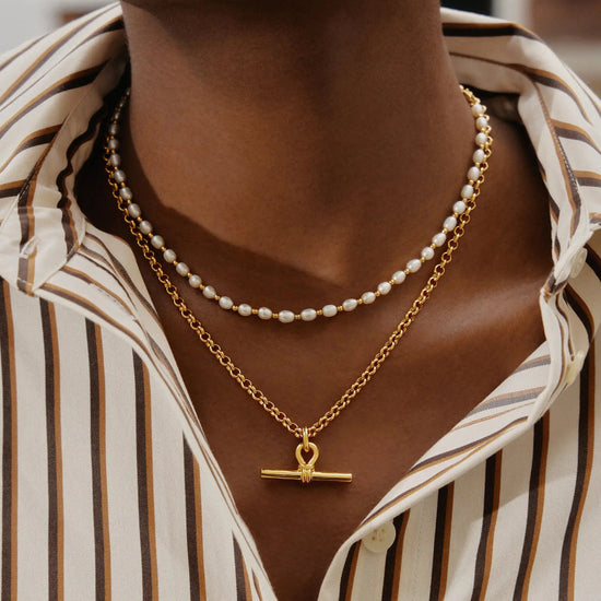 The Andy Pearl Necklace Set | 18ct Gold Plated/Pearl Necklaces Missoma 