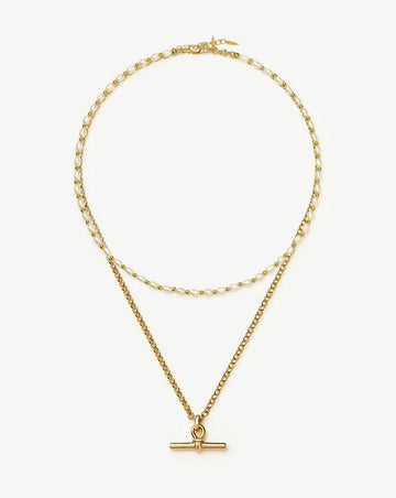 The Andy Pearl Necklace Set | 18ct Gold Plated/Pearl Necklaces Missoma 