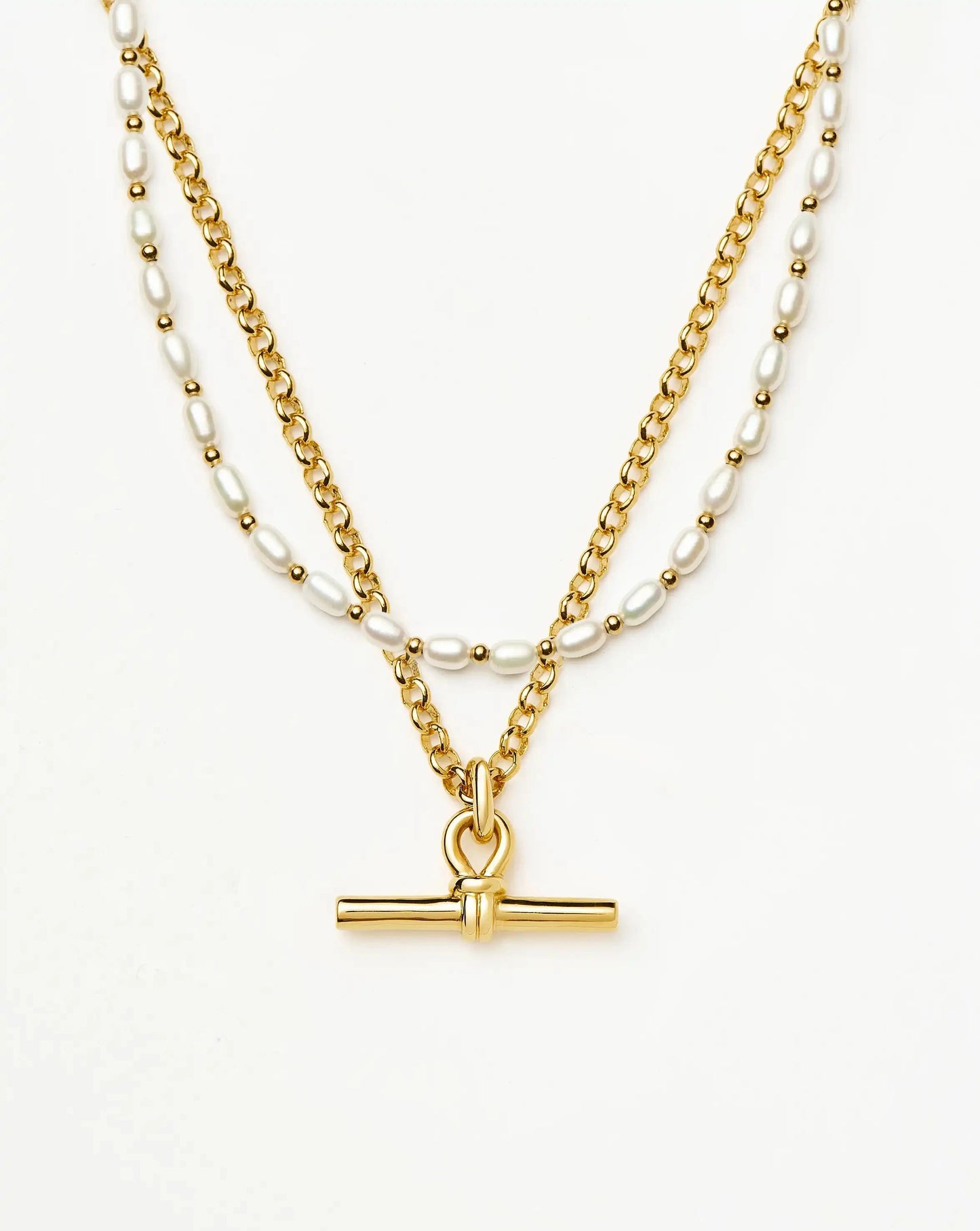 The Andy Pearl Necklace Set | 18ct Gold Plated/Pearl Necklaces Missoma 