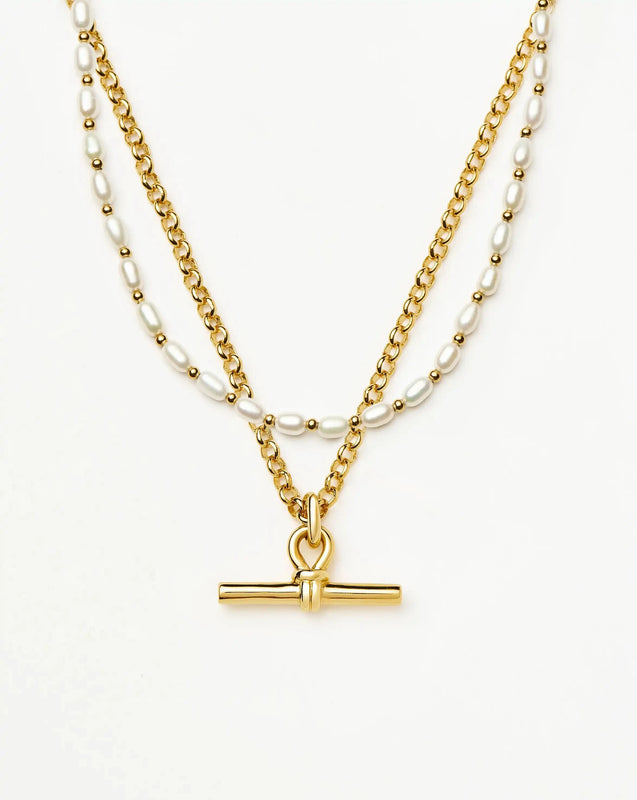The Andy Pearl Necklace Set | 18ct Gold Plated/Pearl