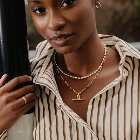 The Andy Pearl Necklace Set | 18ct Gold Plated/Pearl Necklaces Missoma 