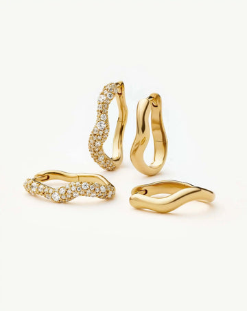 The Day-to-Night Hoop Set | 18ct Gold Plated/Cubic Zirconia Earring Sets Missoma 