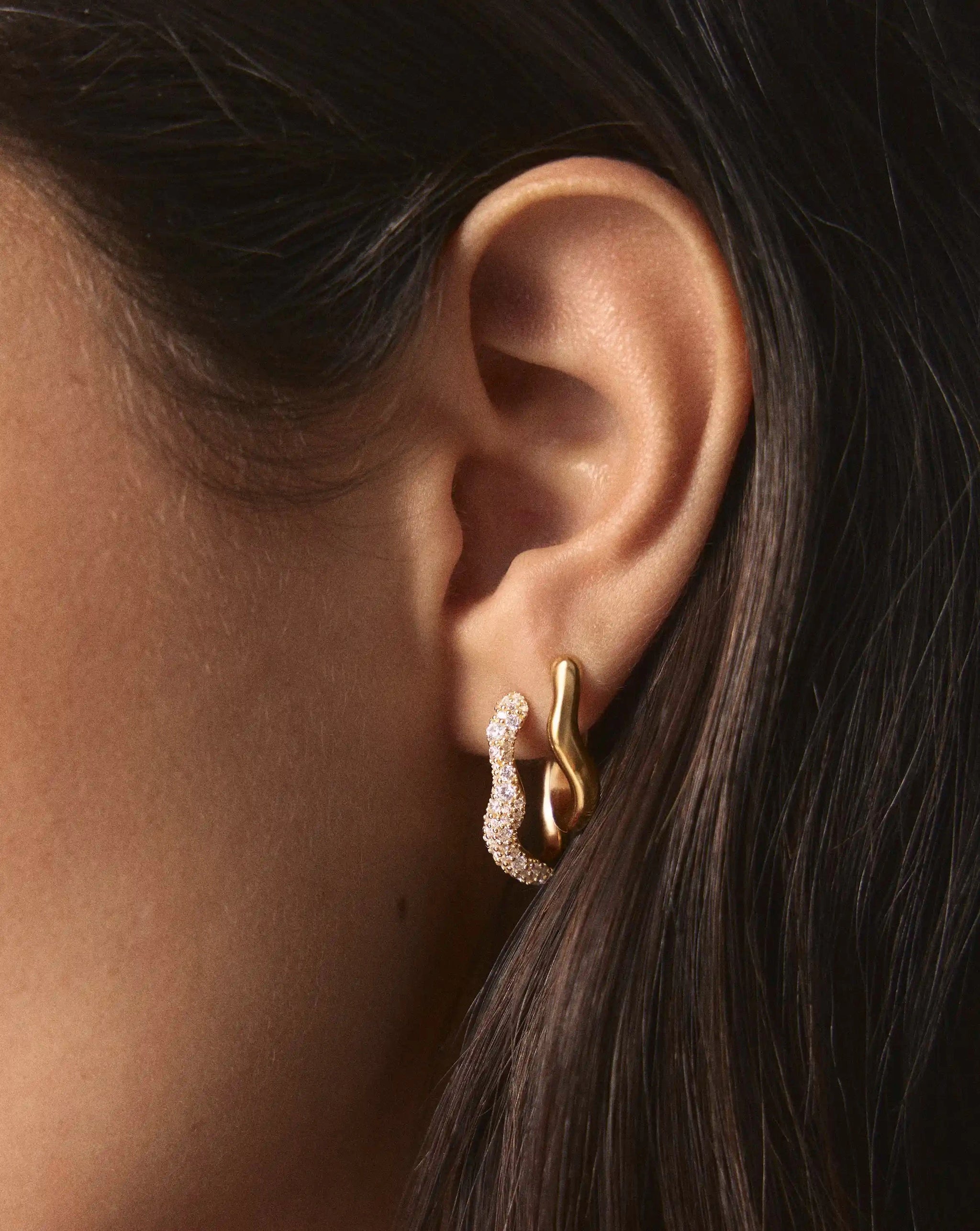 The Day-to-Night Hoop Set | 18ct Gold Plated/Cubic Zirconia Earring Sets Missoma 