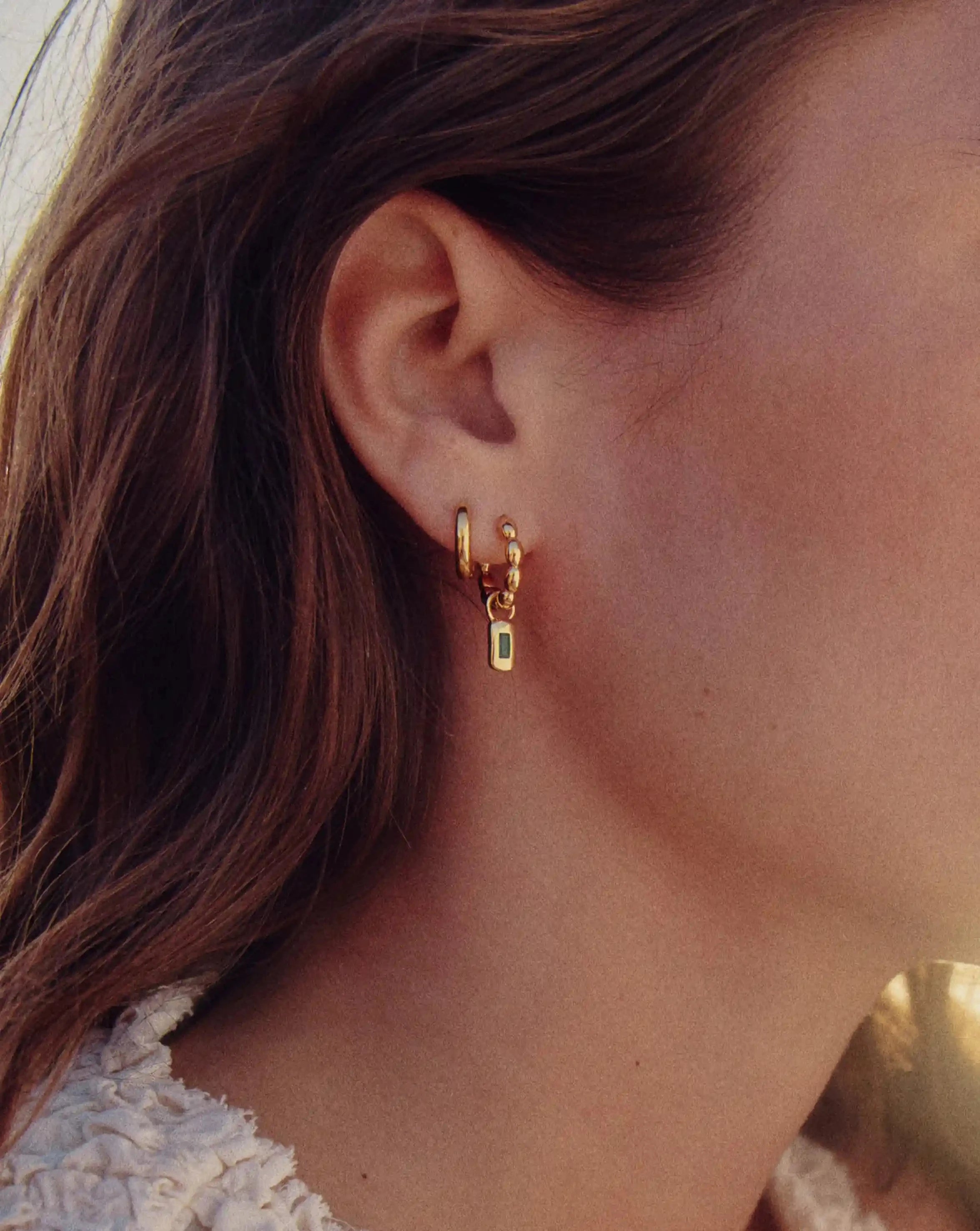 The Destination Hoop Set | 18ct Gold Plated Earrings Missoma 