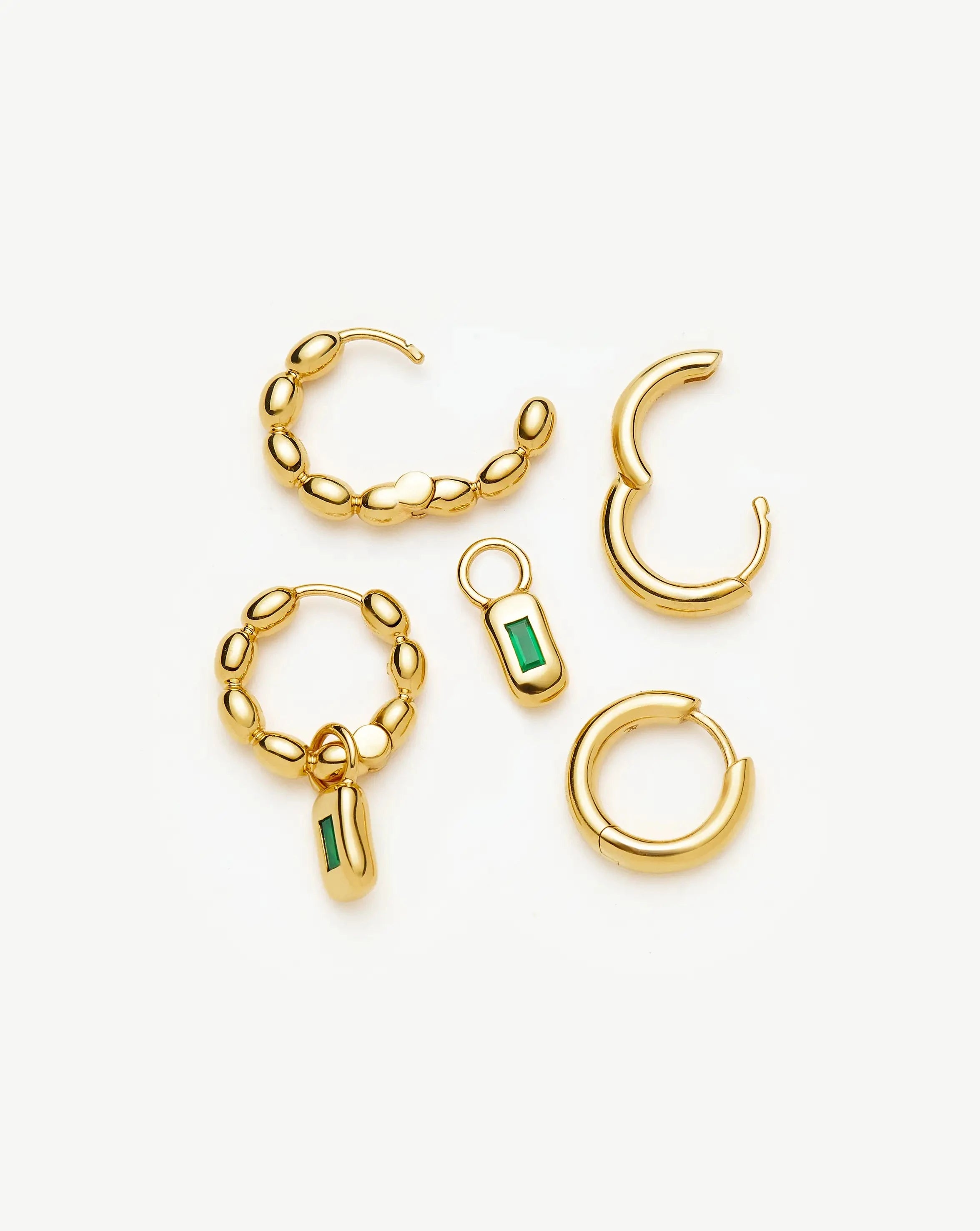 The Destination Hoop Set | 18ct Gold Plated Earrings Missoma 