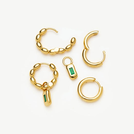 The Destination Hoop Set | 18ct Gold Plated Earrings Missoma 