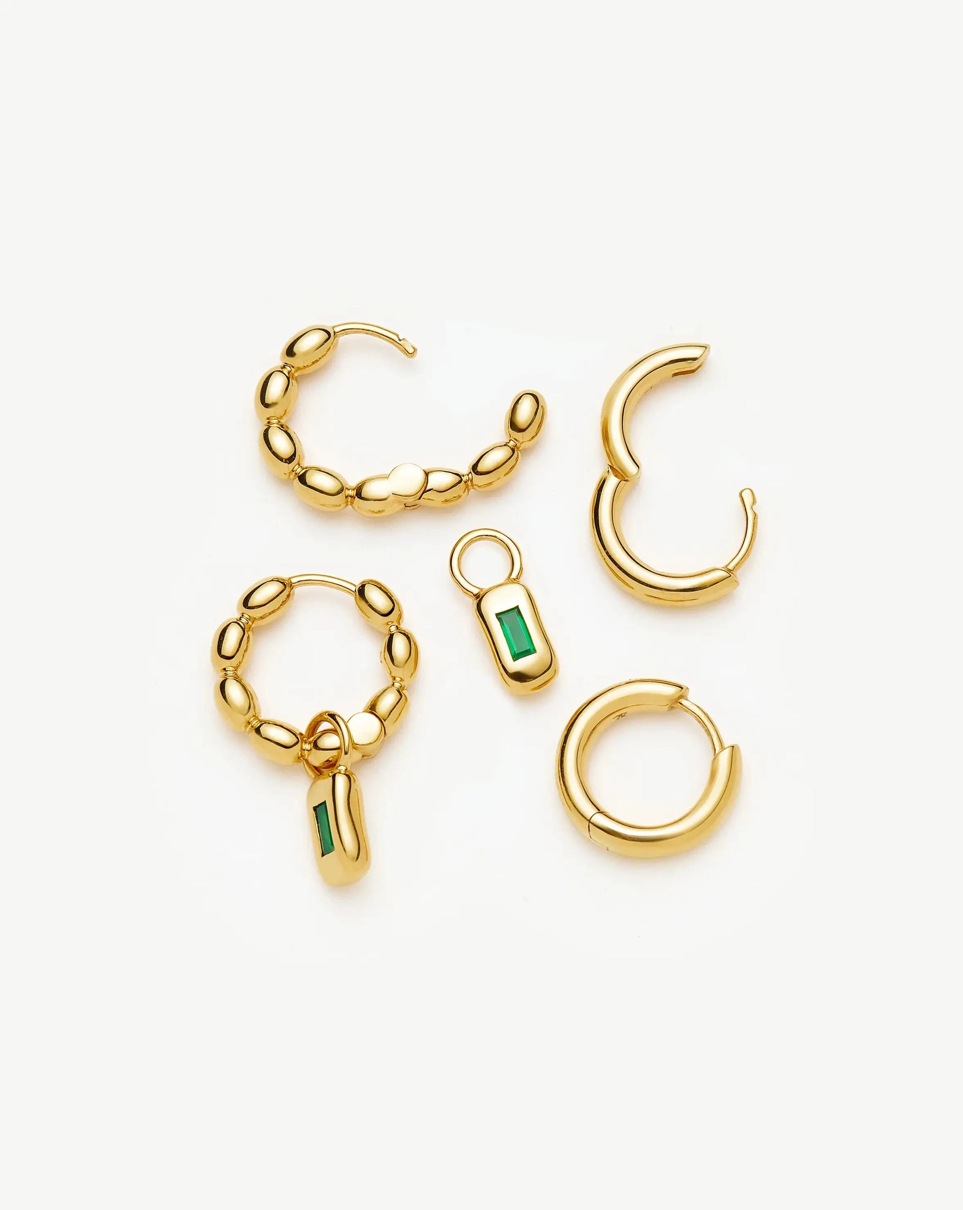 The Destination Hoop Set | 18ct Gold Plated Earrings Missoma 