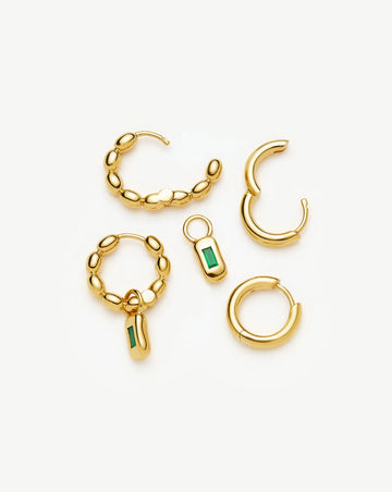 The Destination Hoop Set | 18ct Gold Plated Earrings Missoma 