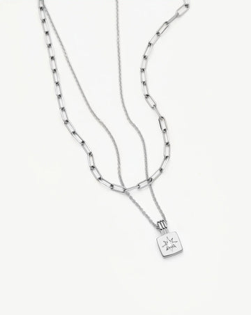 The Effortless Necklace Set | Platinum Plated Necklaces Missoma 