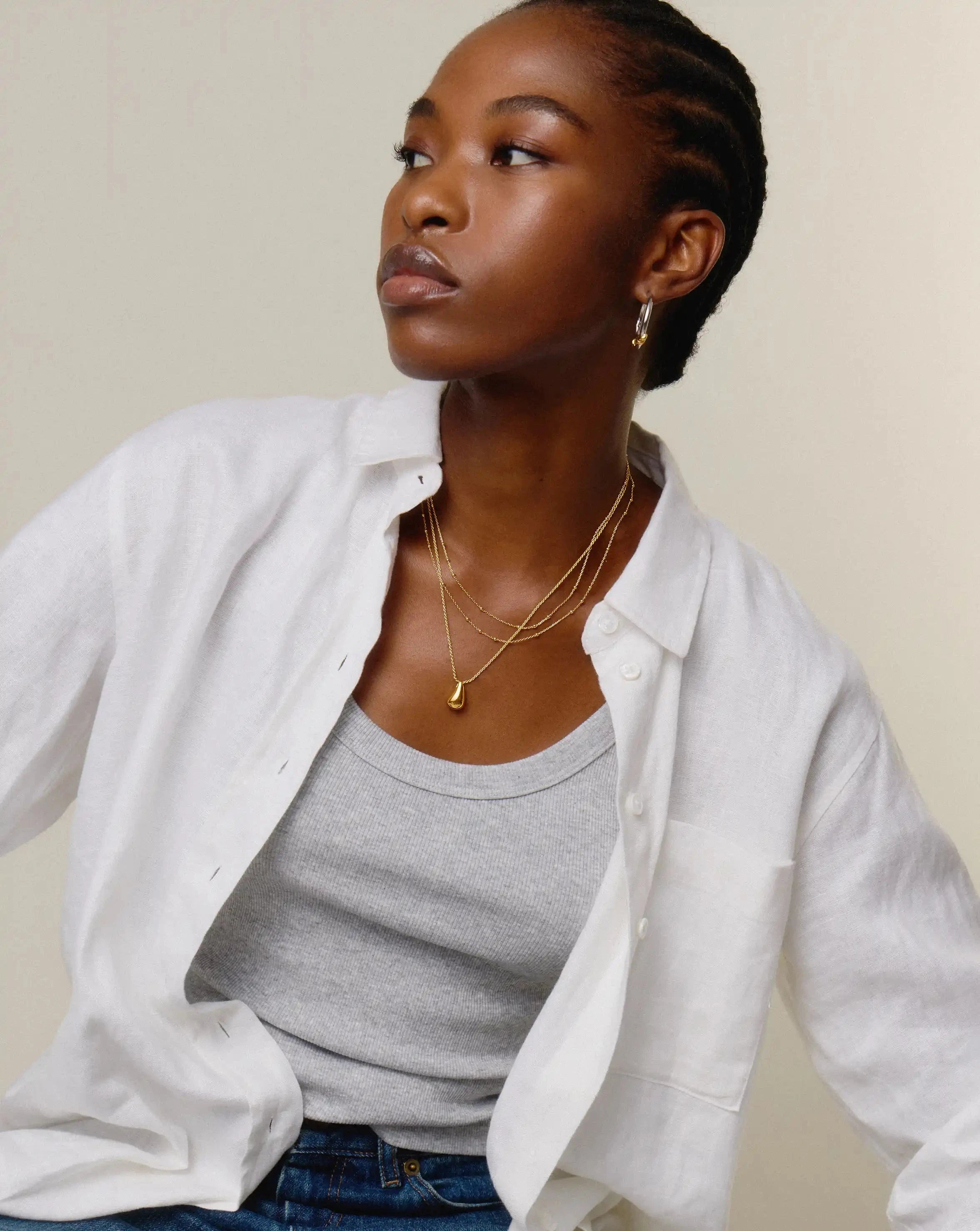 The Everyday Layering Necklace Set | 18ct Gold Vermeil Necklace Sets Missoma 