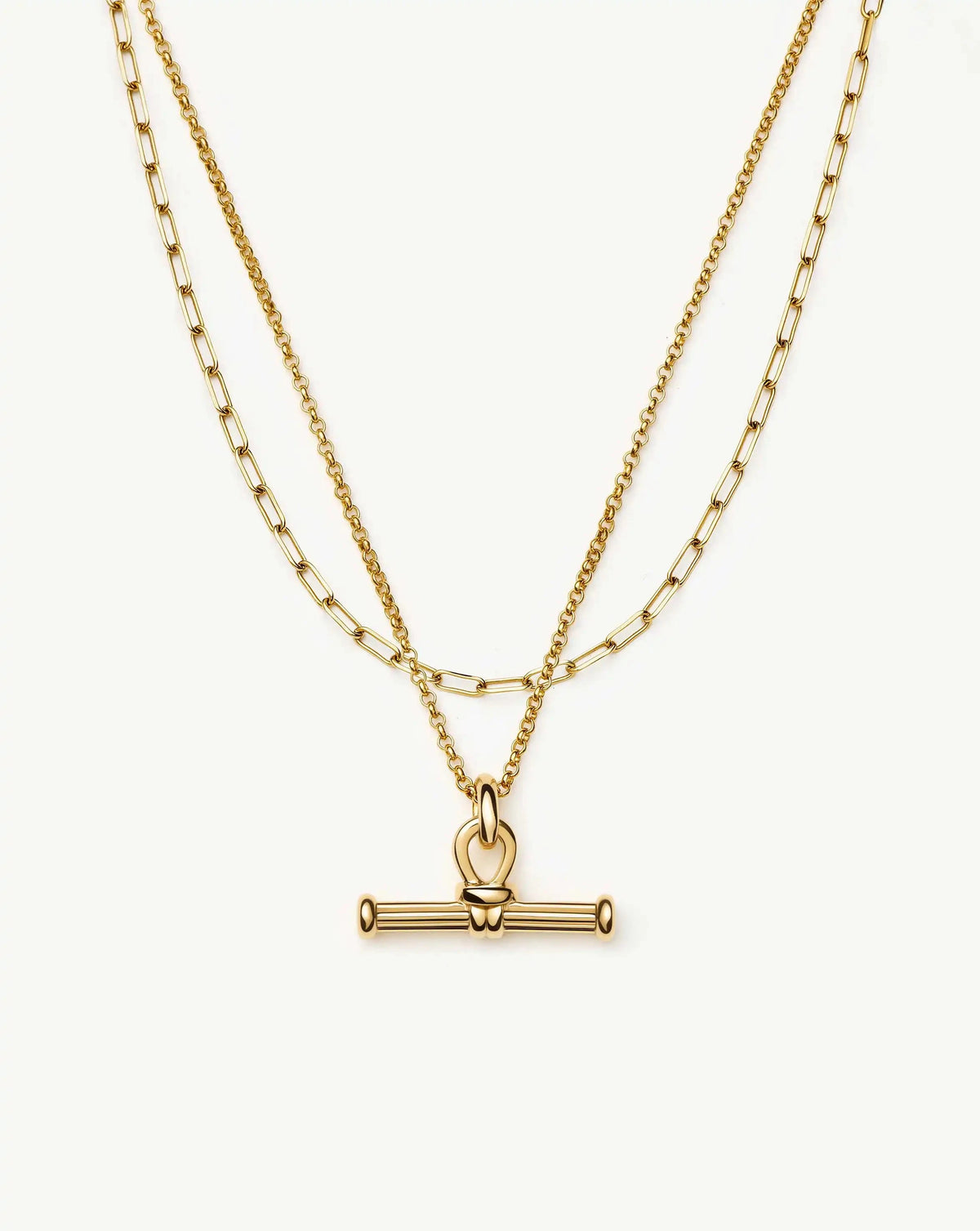 The Founder T-bar Necklace Set | 18ct Gold Plated Necklace Sets Missoma 