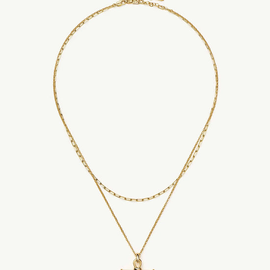 The Founder T-bar Necklace Set | 18ct Gold Plated Necklace Sets Missoma 