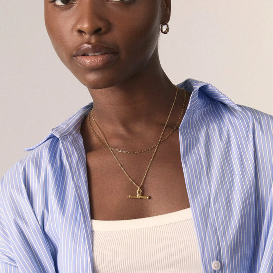 The Founder T-bar Necklace Set | 18ct Gold Plated Necklace Sets Missoma 