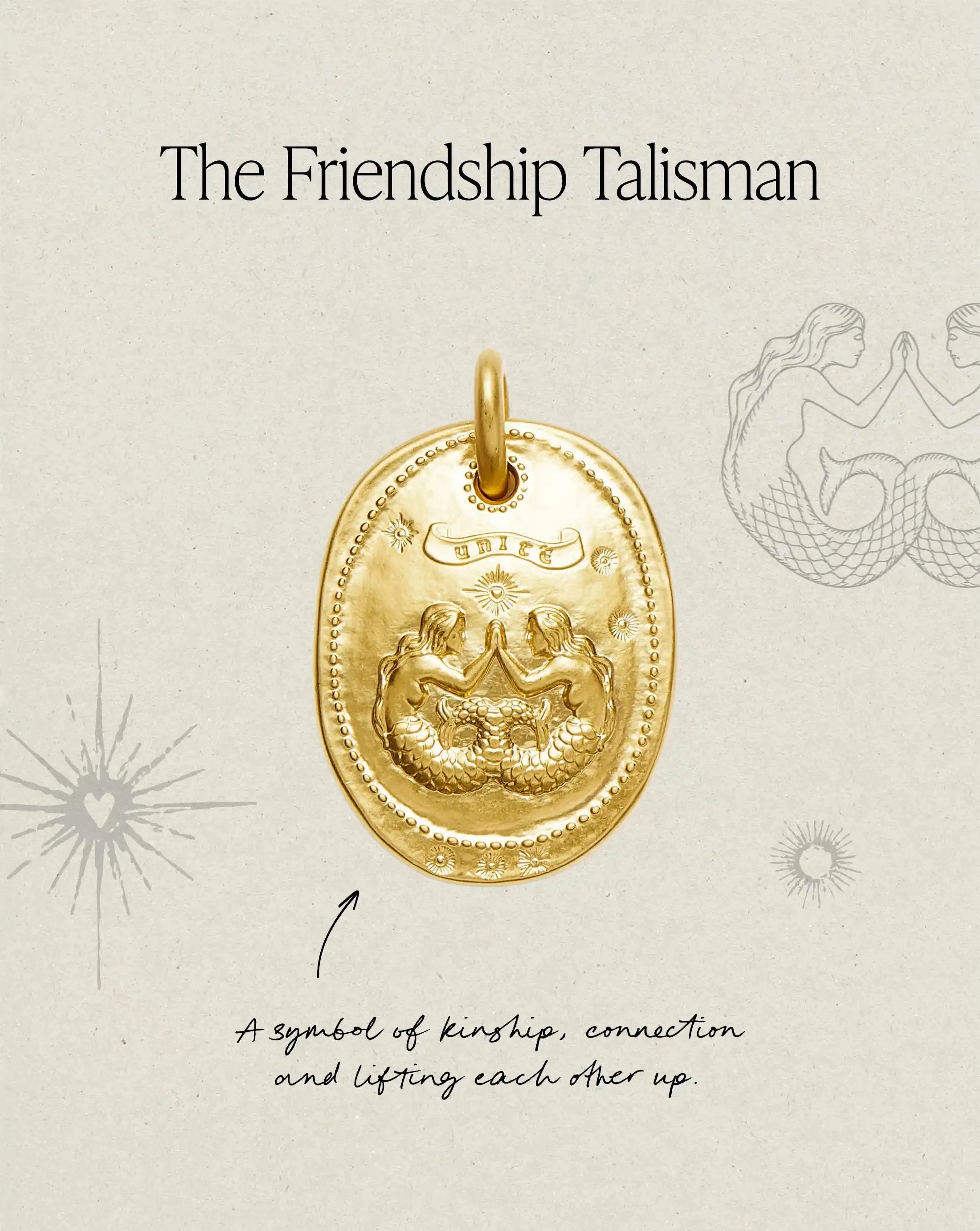 The Friendship Talisman Necklace | 18ct Gold Plated Necklaces Missoma 