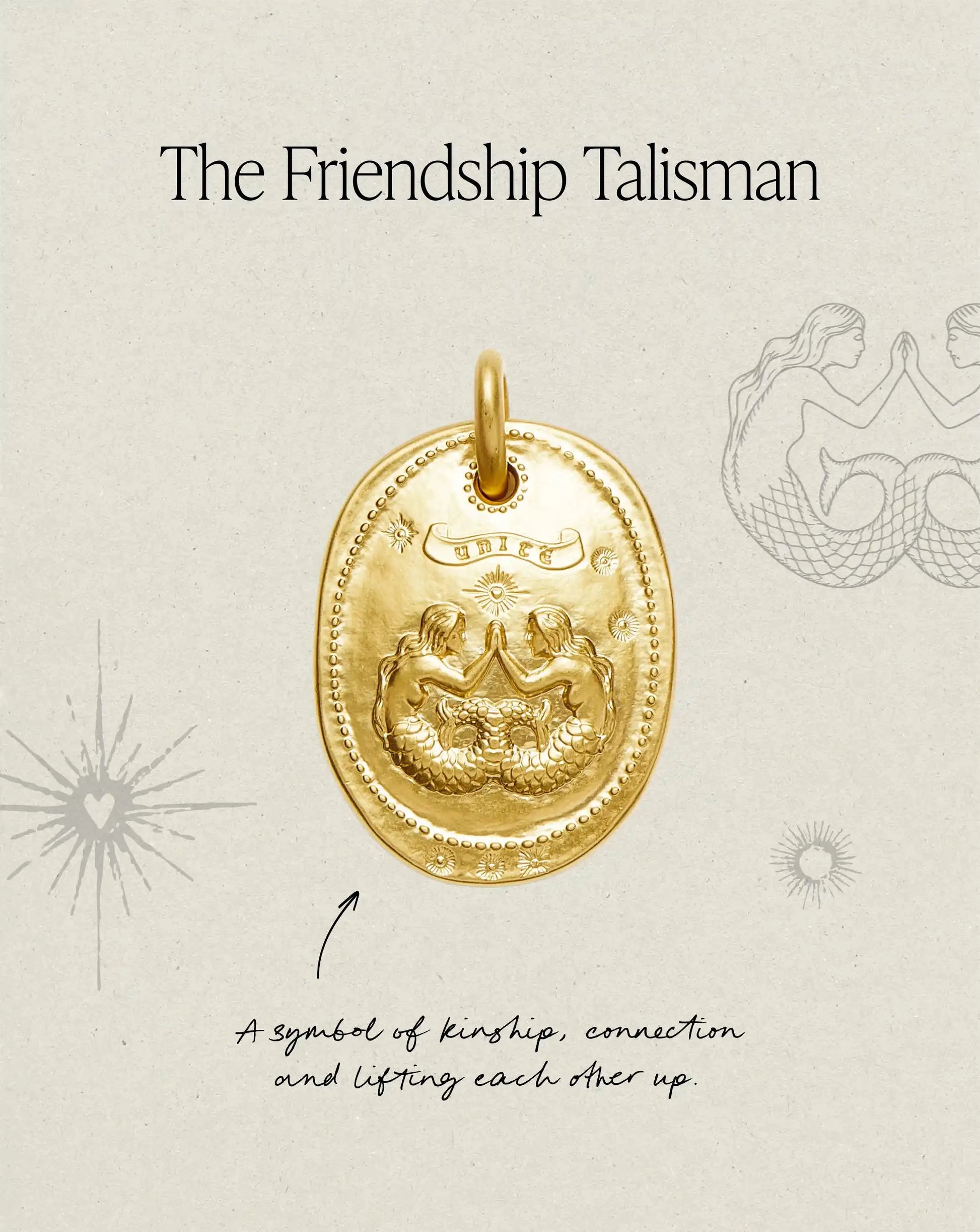 The Friendship Talisman Necklace | 18ct Gold Plated Necklaces Missoma 