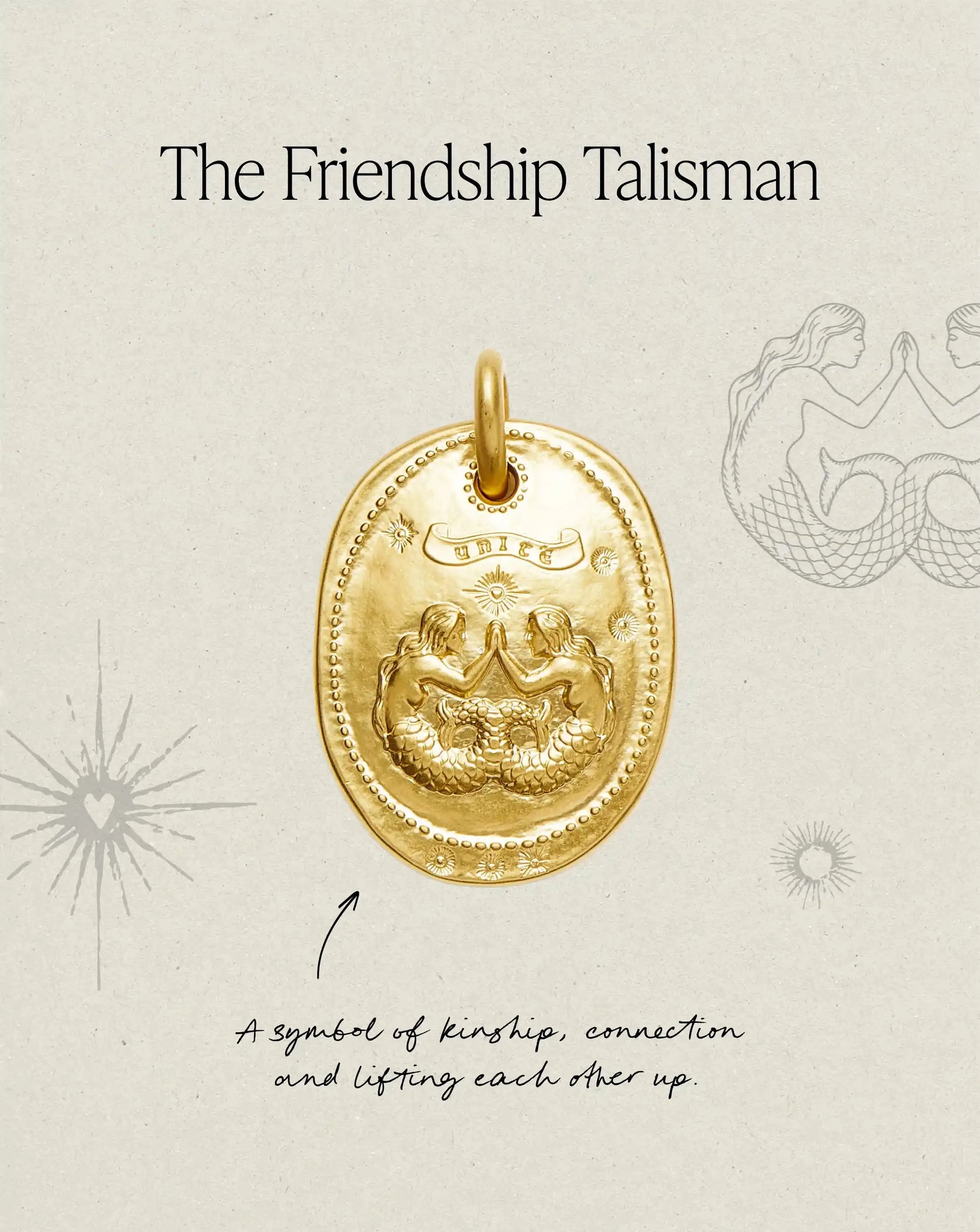 The Friendship Talisman Necklace | 18ct Gold Plated Necklaces Missoma 
