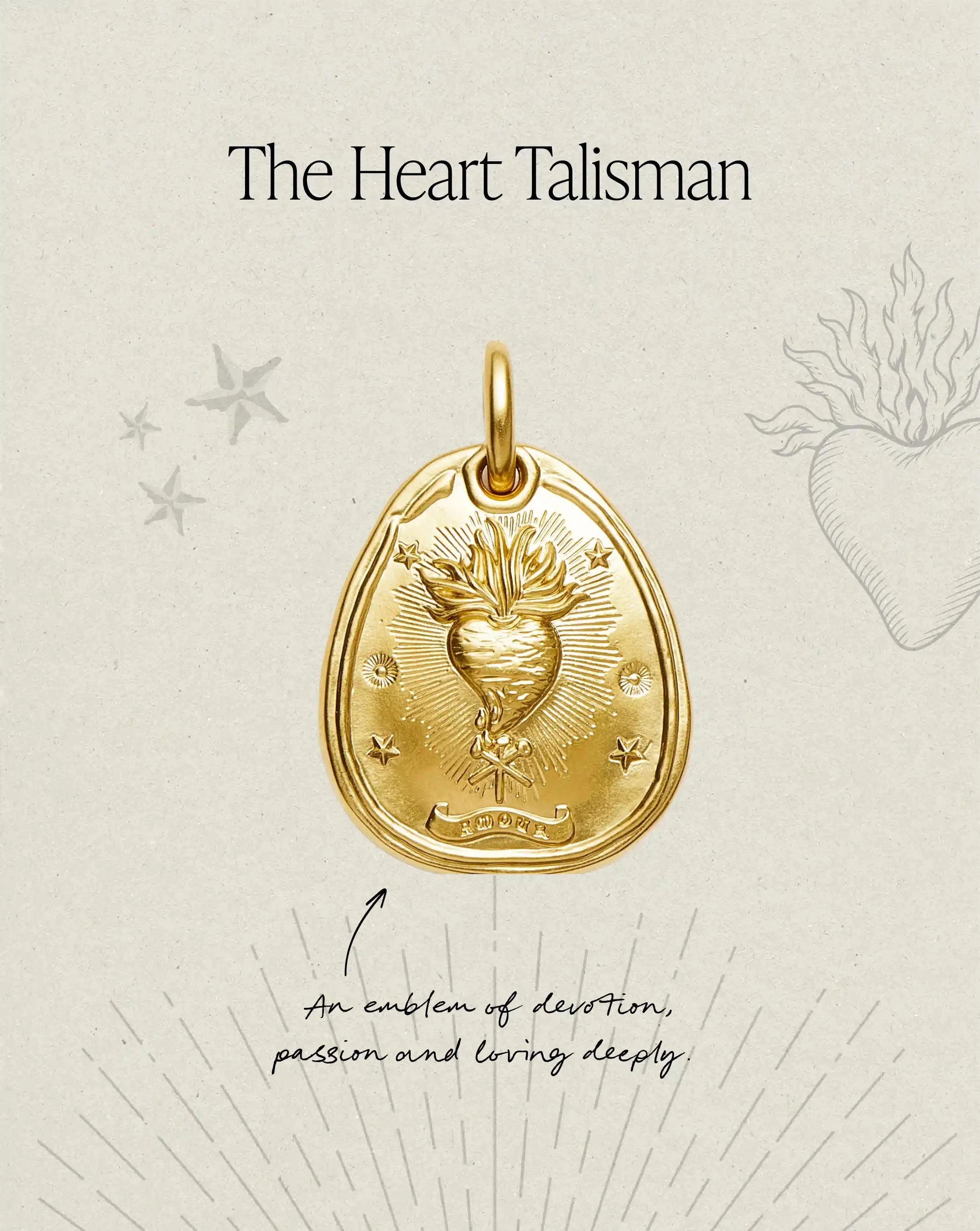 The Heart Talisman Necklace | 18ct Gold Plated Necklaces Missoma 