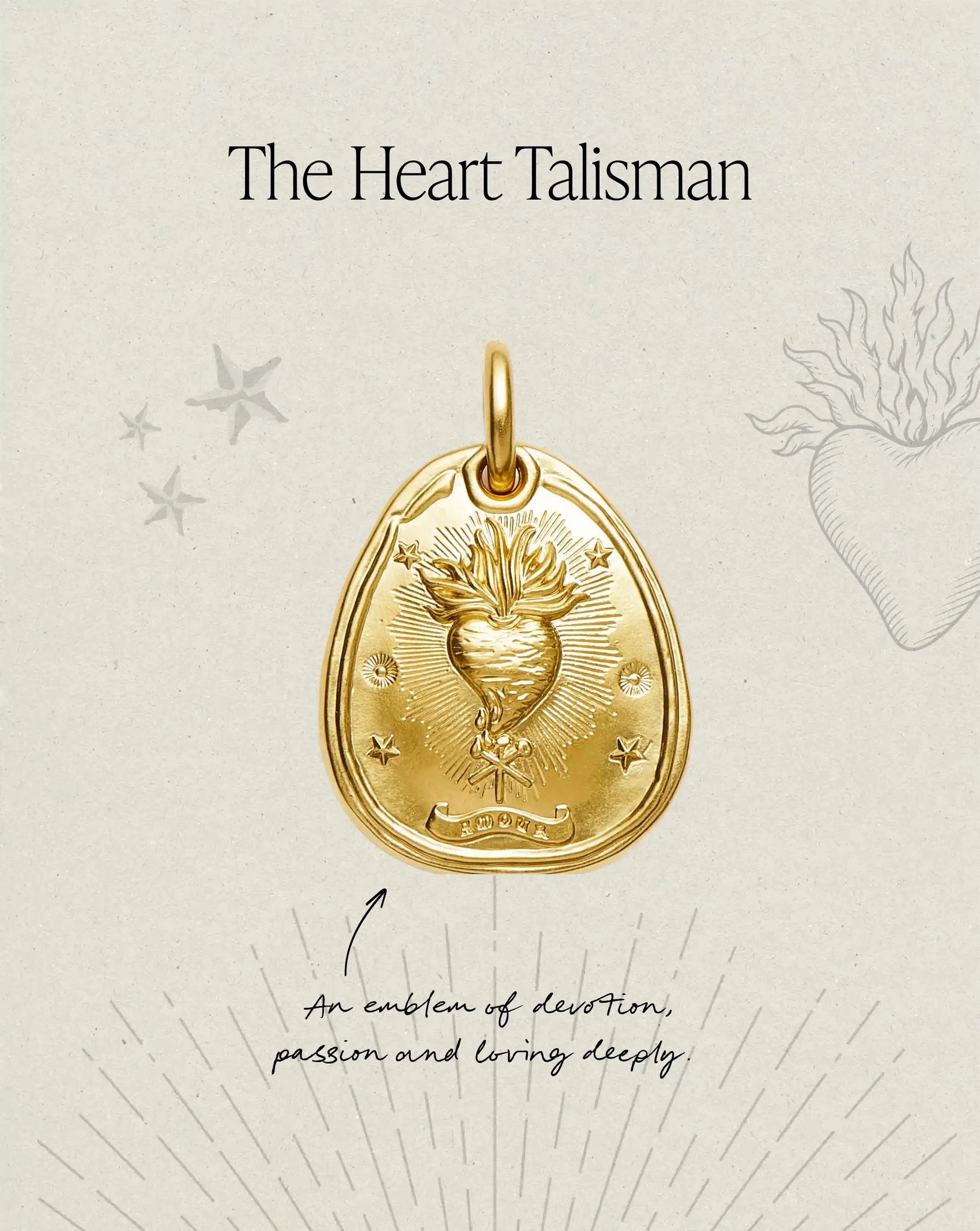 The Heart Talisman Necklace | 18ct Gold Plated Necklaces Missoma 