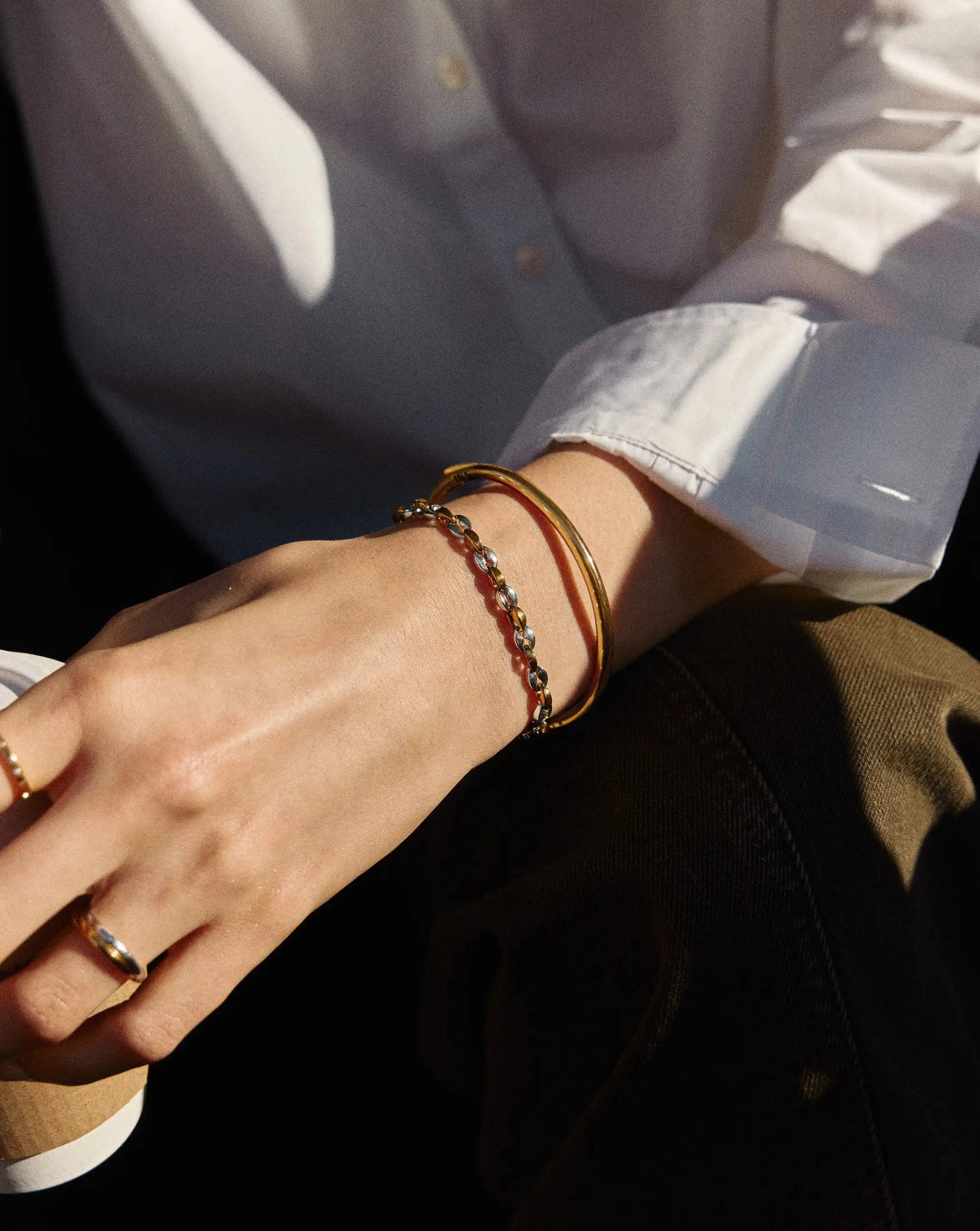 The Mix it Up Bracelet Set | Mixed Metal Bracelets Missoma 