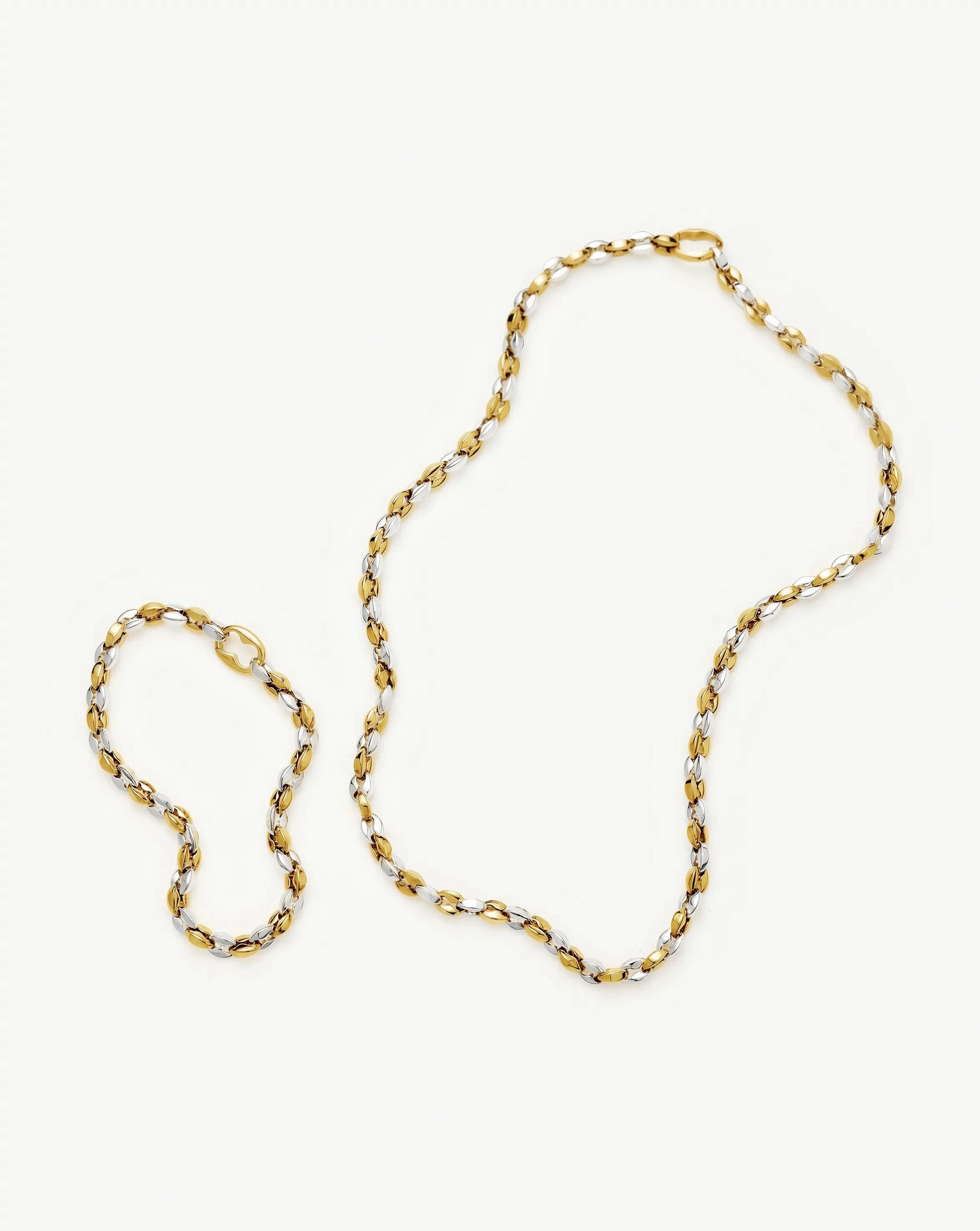 The Mixed Metal Chain Set | Mixed Metal Necklace Sets Missoma 