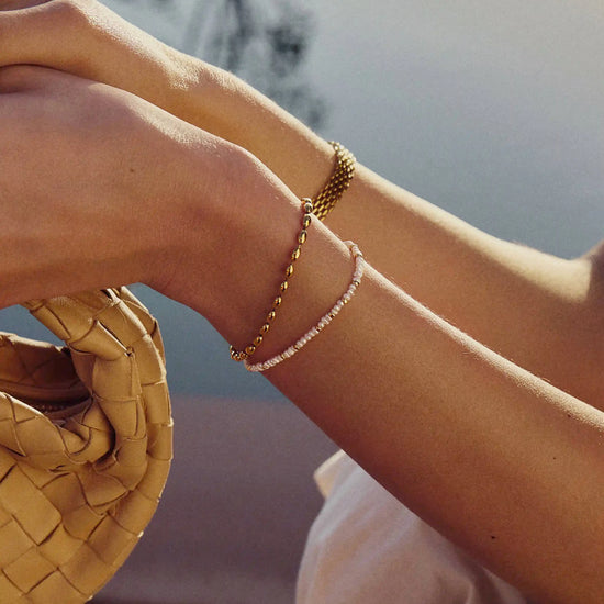 The Pearl-fect Bracelet Set | 18ct Gold Plated Bracelets Missoma 