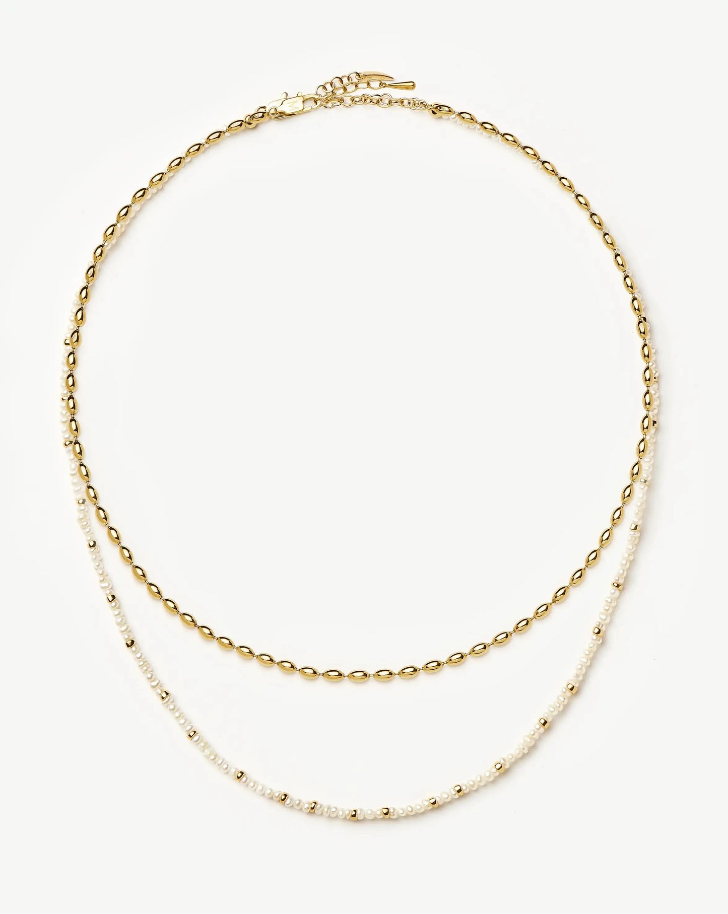 The Pearl-fect Necklace Set | 18ct Gold Plated Necklaces Missoma 