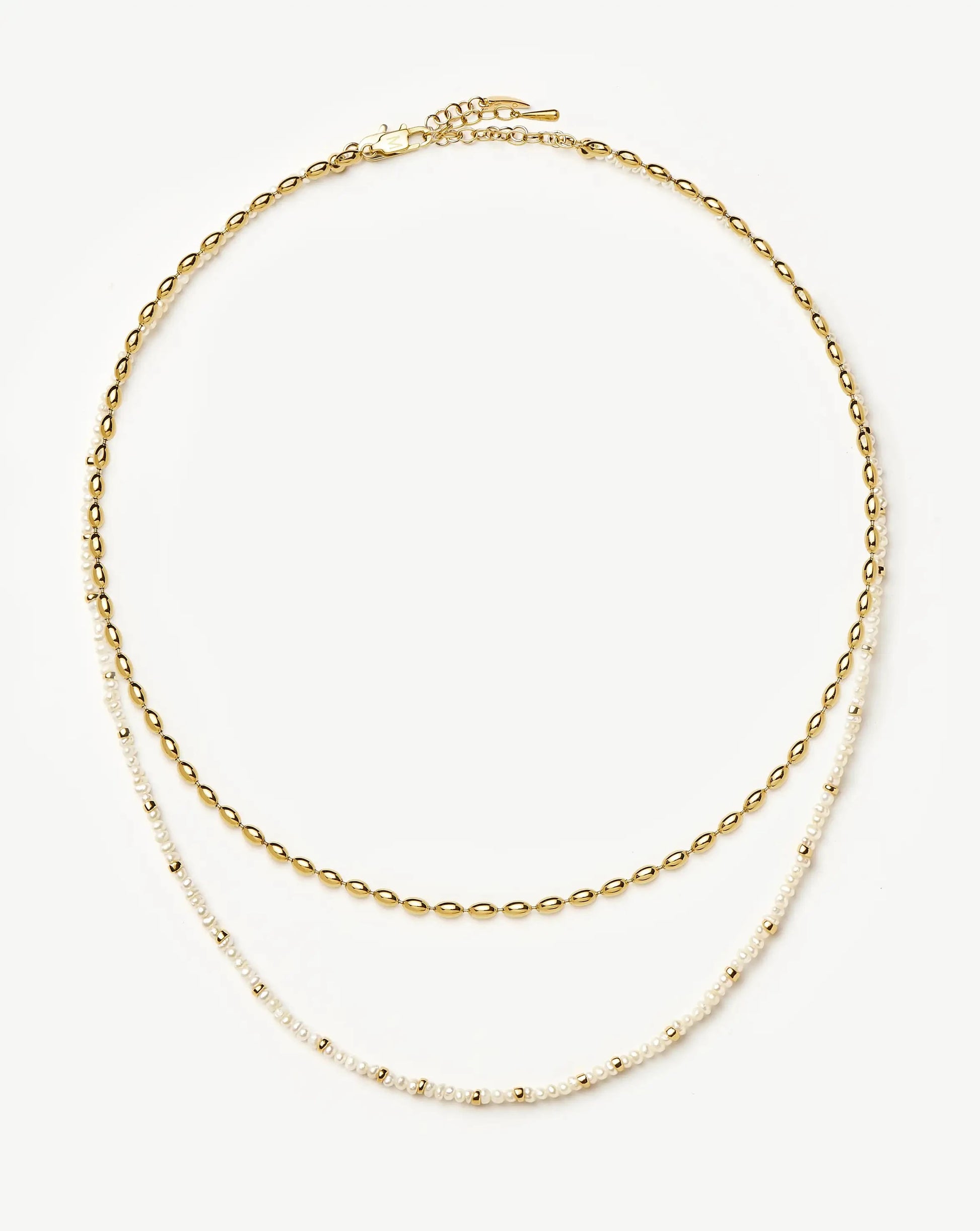 The Pearl-fect Necklace Set | 18ct Gold Plated Necklaces Missoma 