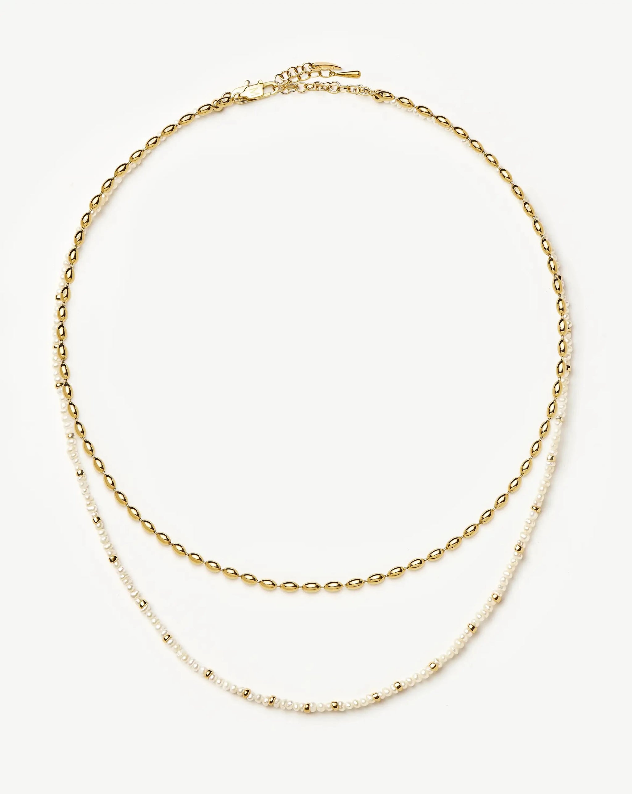 The Pearl-fect Necklace Set | 18ct Gold Plated Necklaces Missoma 