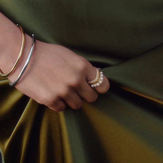 The Pearl-fect Stacking Ring Set | 18ct Gold Plated/Pearl Rings Missoma 