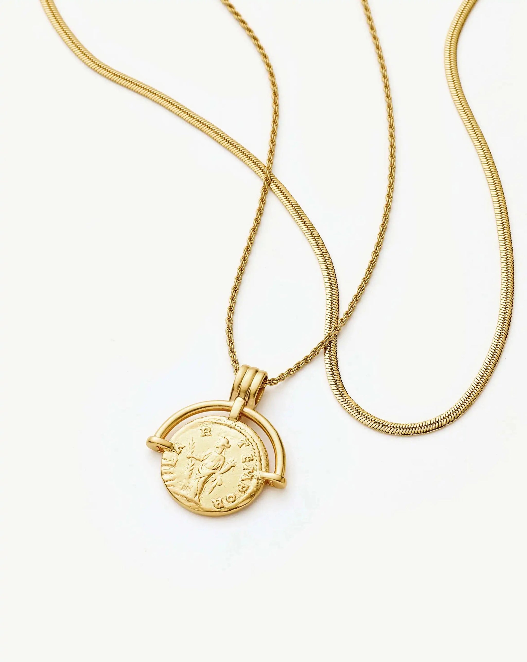 The Roman Arc Everyday Necklace Set | 18ct Gold Plated Necklace Sets Missoma 