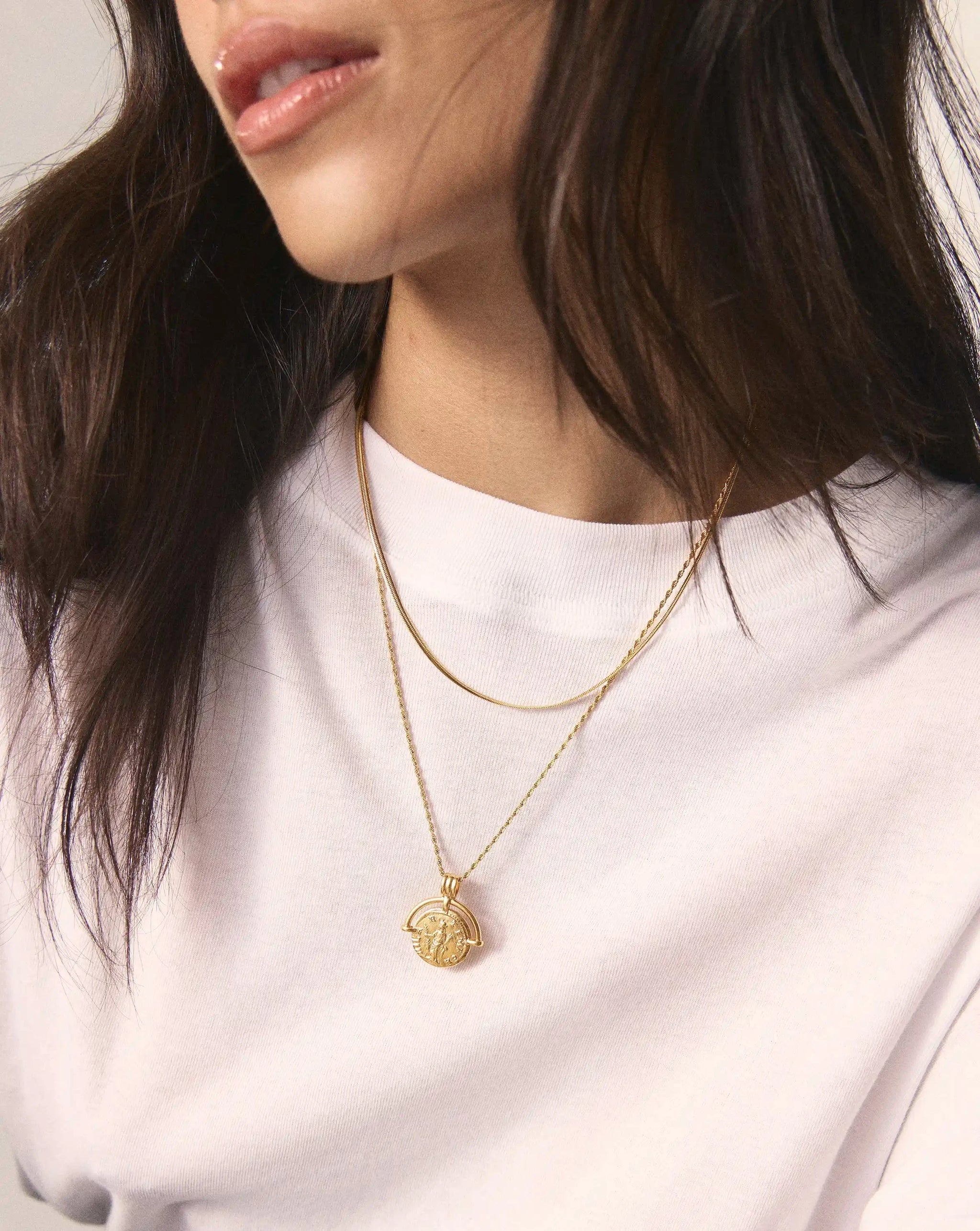 The Roman Arc Everyday Necklace Set | 18ct Gold Plated Necklace Sets Missoma 