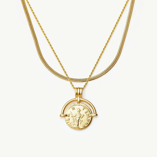 The Roman Arc Everyday Necklace Set | 18ct Gold Plated Necklace Sets Missoma 