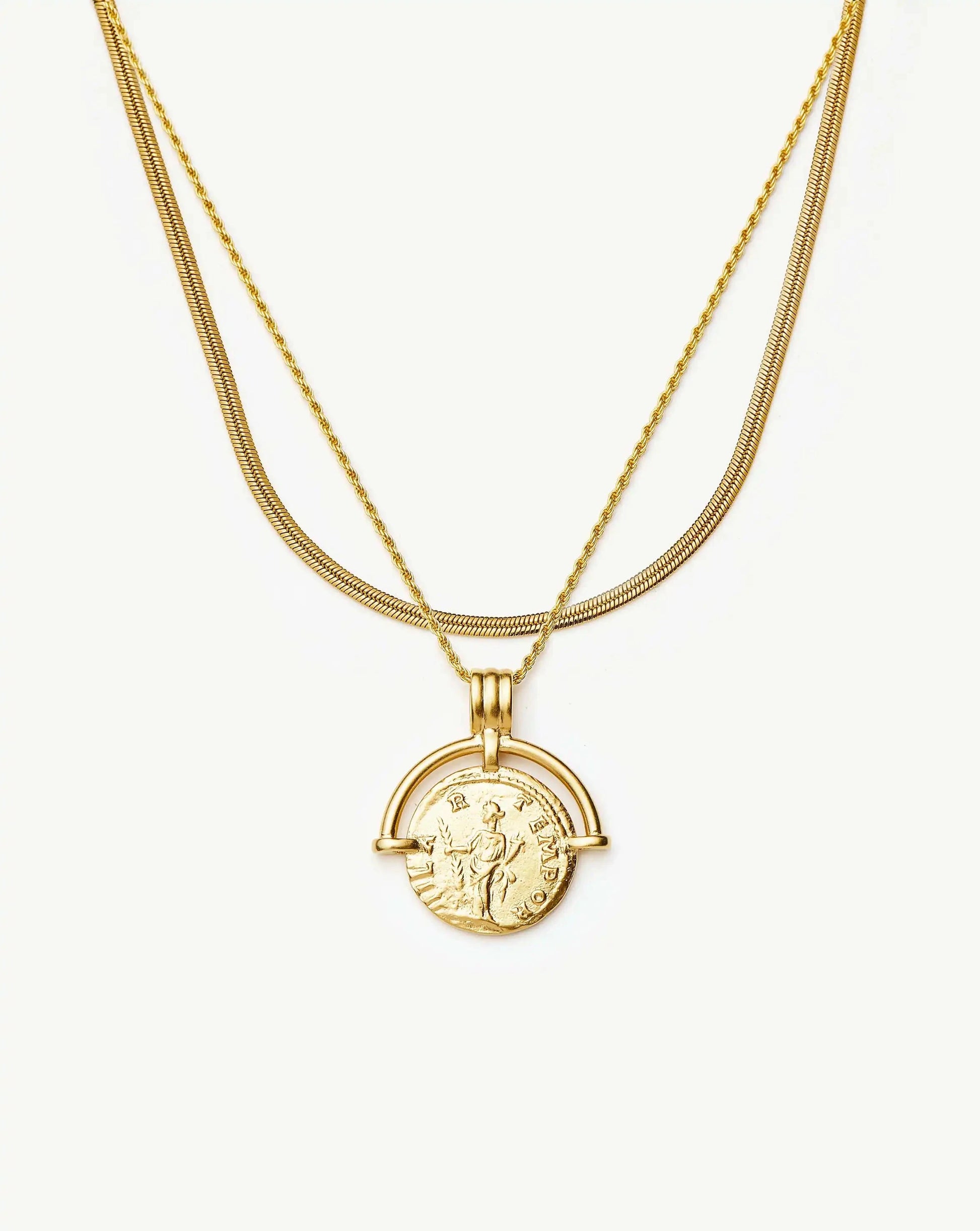 The Roman Arc Everyday Necklace Set | 18ct Gold Plated Necklace Sets Missoma 