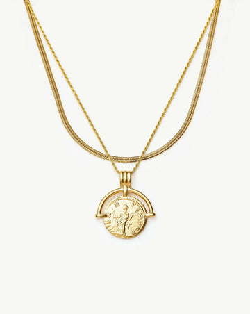 The Roman Arc Everyday Necklace Set | 18ct Gold Plated Necklace Sets Missoma 