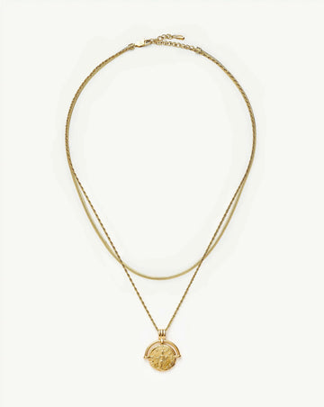The Roman Arc Everyday Necklace Set | 18ct Gold Plated Necklace Sets Missoma 