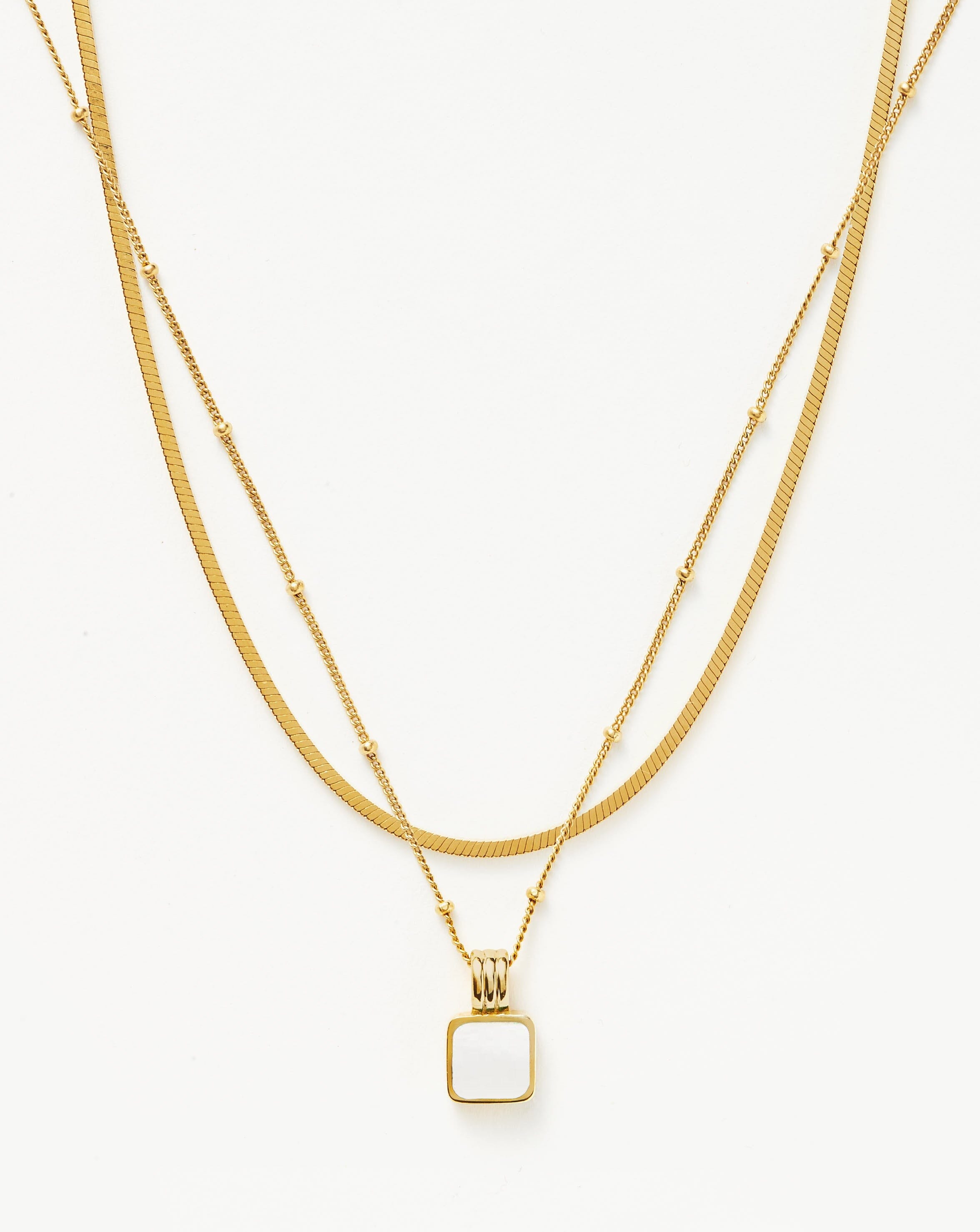 The Signature Gemstone Necklace Set Necklace Sets Missoma 