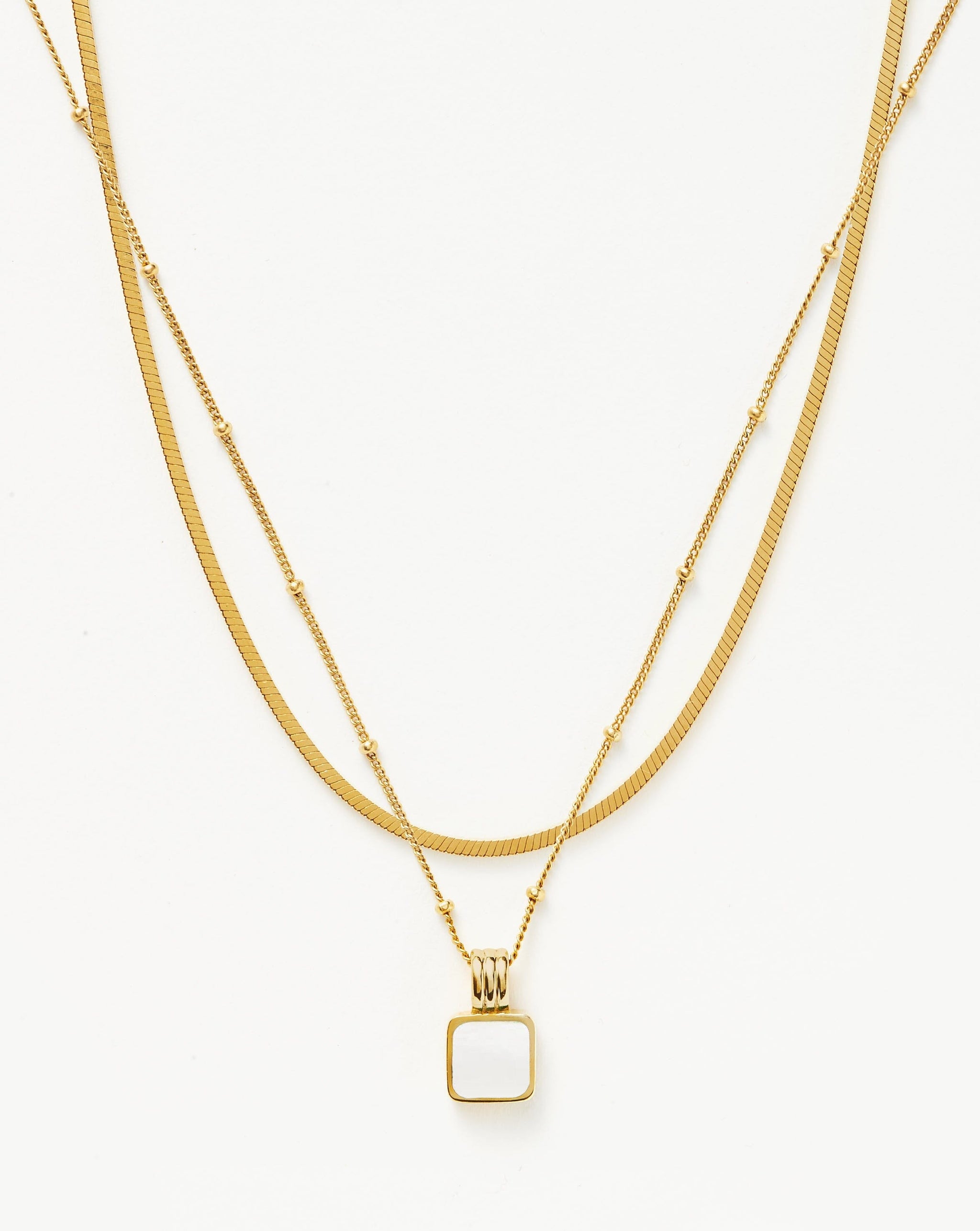 The Signature Gemstone Necklace Set Necklace Sets Missoma 