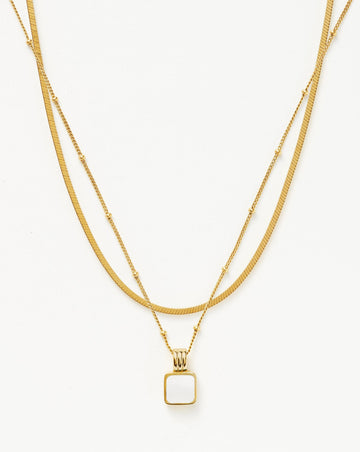 The Signature Gemstone Necklace Set Necklace Sets Missoma 