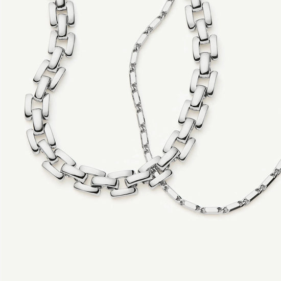 The Timeless Bracelet Set | Sterling Silver/Platinum Plated Bracelets Missoma 